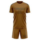 Custom Khaki Khaki Soccer Jersey