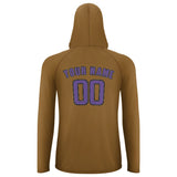 Custom Khaki Light Purple UV-Hoodie
