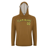 Custom Khaki Light Yellow UV-Hoodie