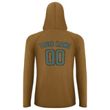 Custom Khaki Blue Green UV-Hoodie