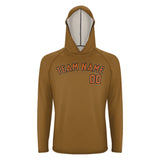 Custom Khaki Orange UV-Hoodie