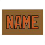 Custom Khaki Orange Beach Towel