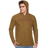 Custom Khaki Orange UV-Hoodie