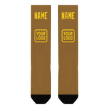 Custom Khaki Gold Knee-High Sock