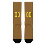 Custom Khaki Gold Knee-High Sock