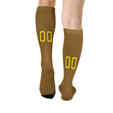 Custom Khaki Gold Knee-High Sock