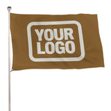 Custom Khaki White Flag