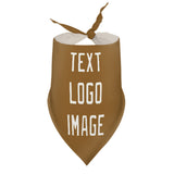 Custom Khaki White Pet Scarf