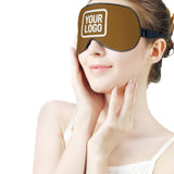 Custom Khaki White Sleep Mask