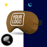 Custom Khaki White Sleep Mask