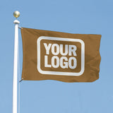 Custom Khaki White Flag