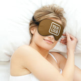 Custom Khaki White Sleep Mask