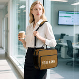 Custom Khaki White Lunch Bag