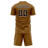 Custom Khaki Brown Soccer Jersey