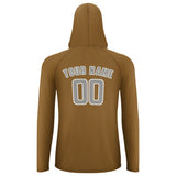 Custom Khaki Gray UV-Hoodie