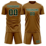 Custom Khaki Green Soccer Jersey