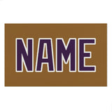 Custom Khaki Purple Beach Towel