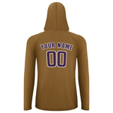 Custom Khaki Purple UV-Hoodie