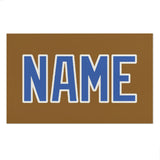 Custom Khaki Sky Blue Beach Towel