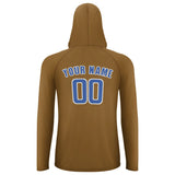 Custom Khaki Sky Blue UV-Hoodie