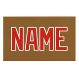 Custom Khaki Orange Red Beach Towel