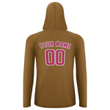 Custom Khaki Pink UV-Hoodie
