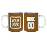Custom Khaki White Mug