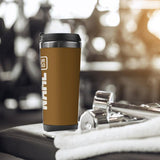 Custom Khaki White Stainless Steel Water Cup