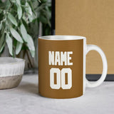 Custom Khaki White Mug