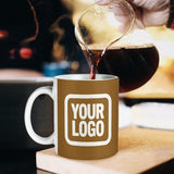 Custom Khaki White Mug