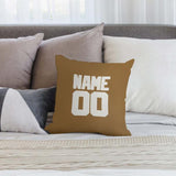 Custom Khaki White Pillowcase