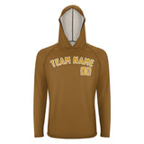 Custom Khaki Yellow UV-Hoodie