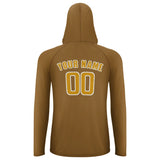 Custom Khaki Yellow UV-Hoodie