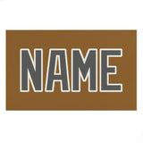 Custom Khaki Dark Grey Beach Towel