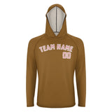 Custom Khaki Light Pink UV-Hoodie