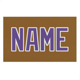 Custom Khaki Light Purple Beach Towel