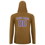 Custom Khaki Light Purple UV-Hoodie