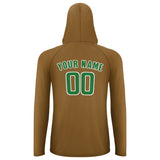 Custom Khaki Emerald Green UV-Hoodie
