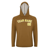 Custom Khaki Light Yellow UV-Hoodie
