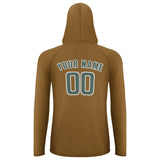 Custom Khaki Blue Green UV-Hoodie