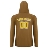 Custom Khaki Gold UV-Hoodie