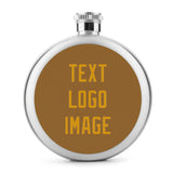 Custom Khaki Yellow Hip Flask