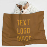 Custom Khaki Yellow Pet Blanket
