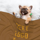 Custom Khaki Yellow Pet Blanket
