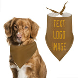 Custom Khaki Yellow Pet Scarf
