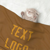 Custom Khaki Yellow Pet Blanket