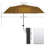 Custom Khaki Yellow Automatic Umbrella
