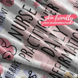 Blanket for Nurse Practitioner Gifts, “Nurse Practitioner Daily Affirmations”, From Family or Friends, Birthday Christmas Graduation, Inspirational