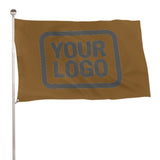 Custom Khaki Dark Grey Flag