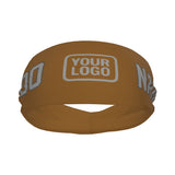 Custom Khaki Gray Sports headband